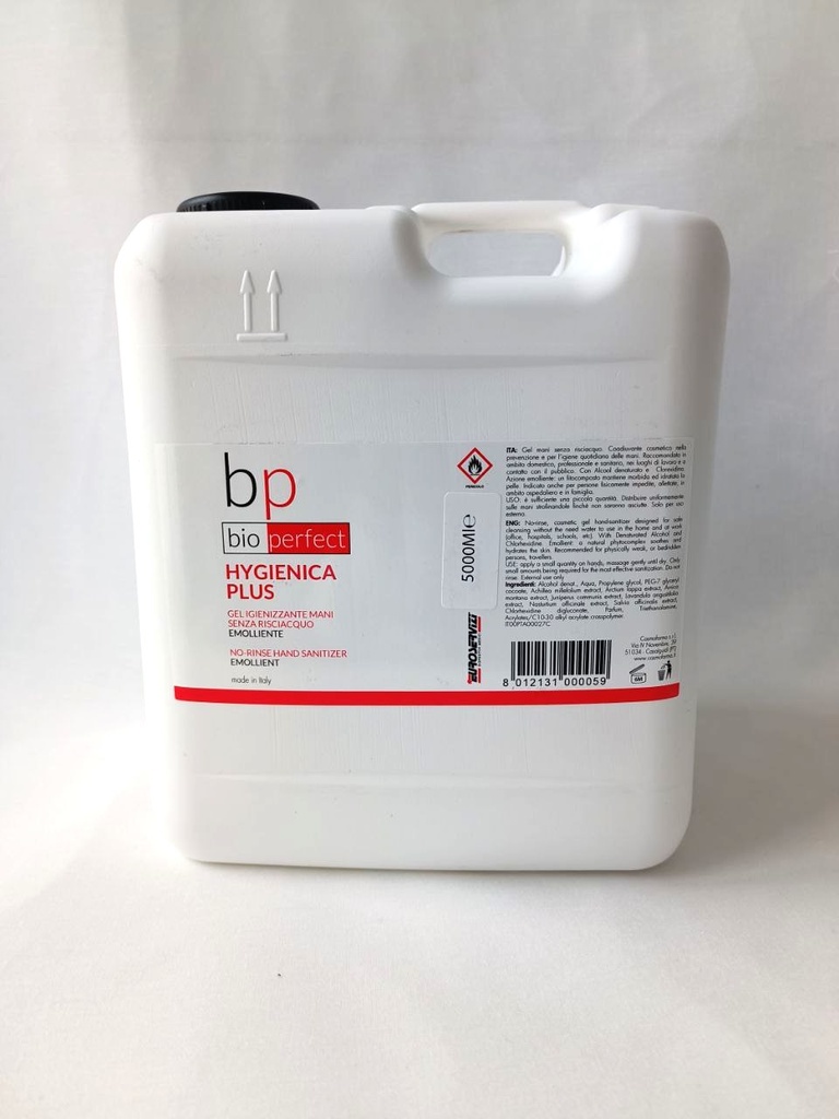 Hygienica plus 60 hand sanitising gel, 5 litre can