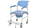 COMFORTABLE BLUE WHEELCHAIR