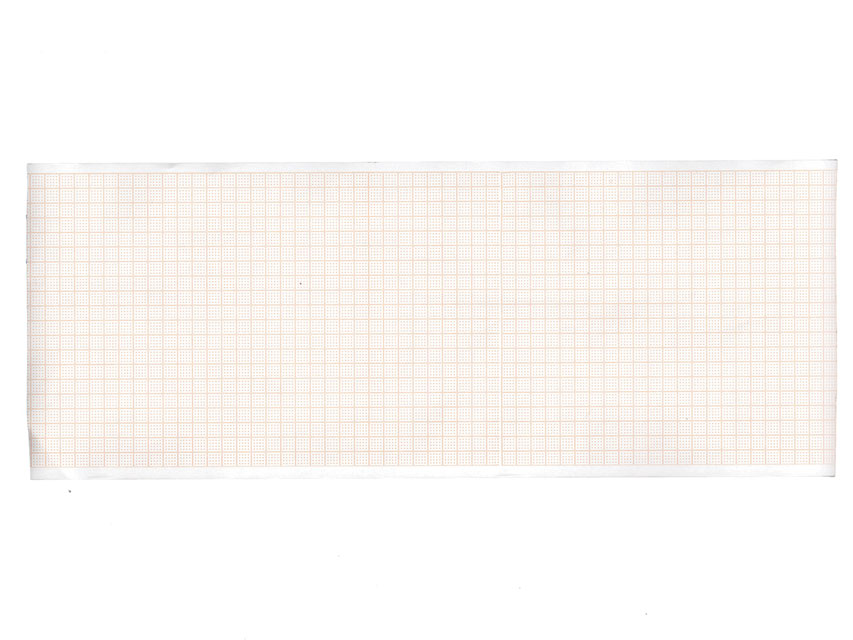 ECG thermal paper 108x23 mmxm orange grid roll