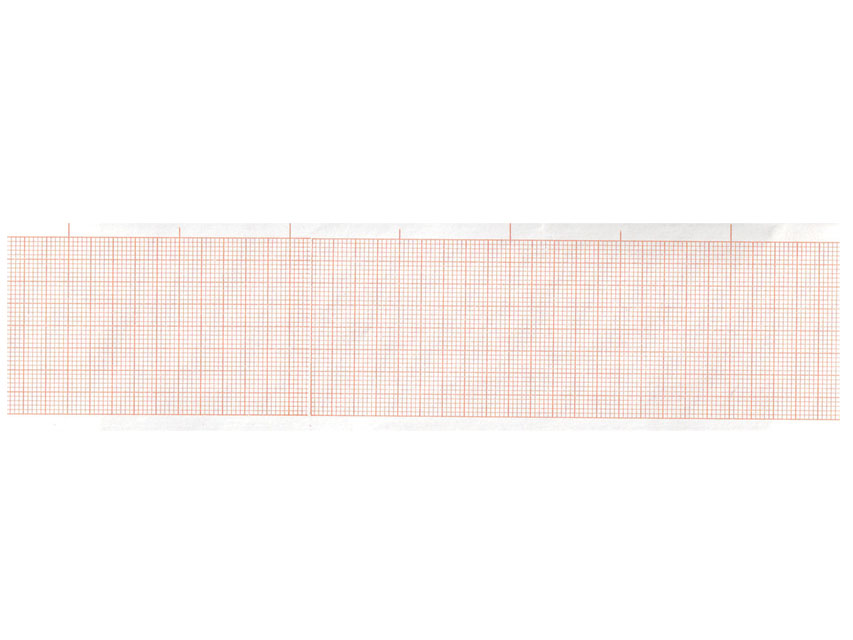 ECG thermal paper 50x30 mmxm orange grid roll