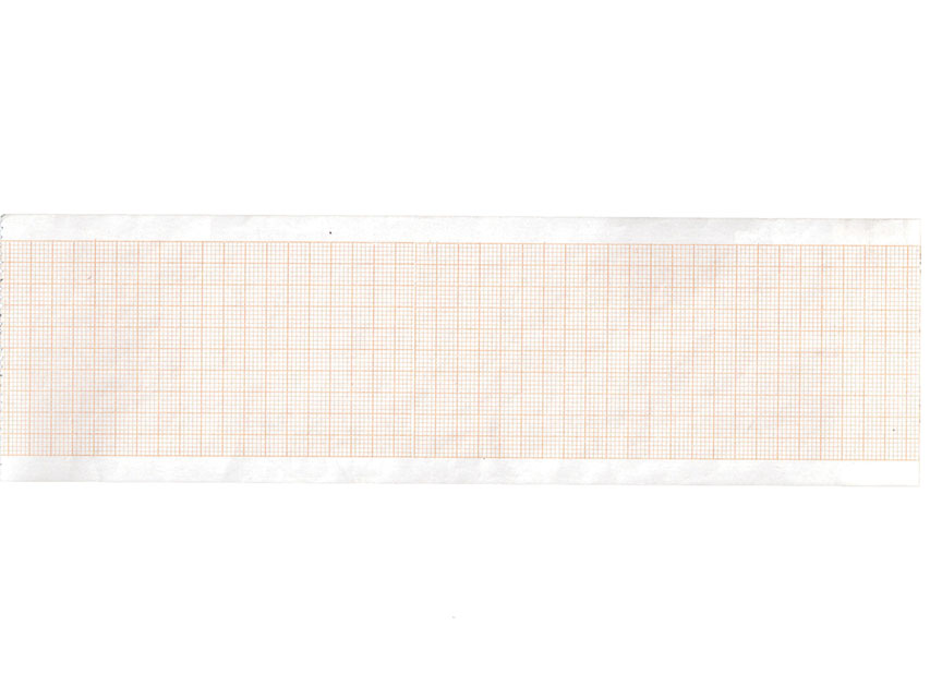 ECG thermal paper 63x30 mmxm orange grid roll