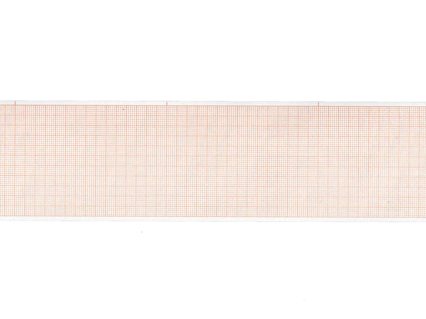 ECG thermal paper 60x30 mmxm orange grid roll