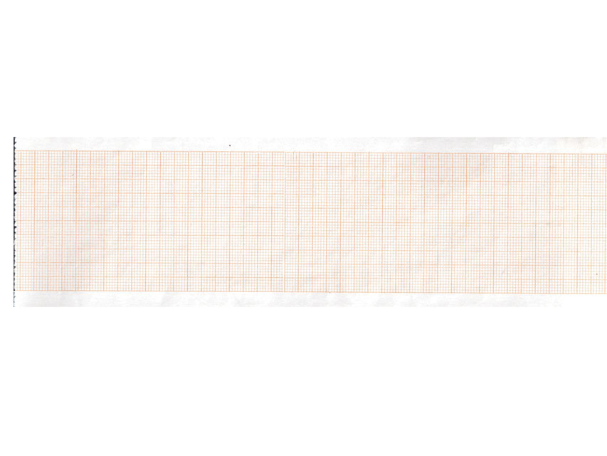 ECG thermal paper 63x30 mmxm orange grid roll