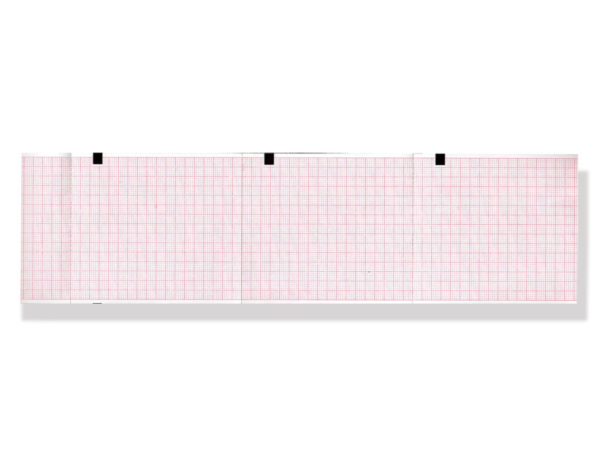 ECG thermal paper 80x90 mmxm grid pack orange