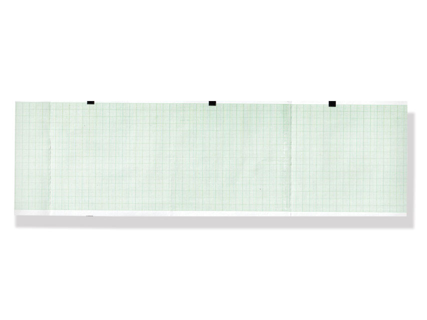 ECG thermal paper 90x90 mmxm grid pack green