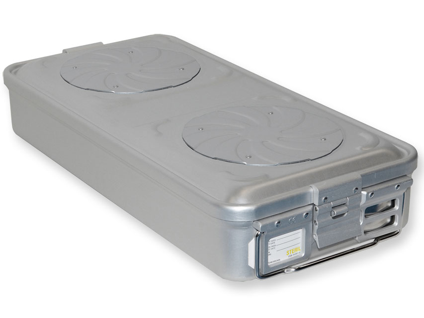 CONTAINER WITH VALVE large h100 mm grey