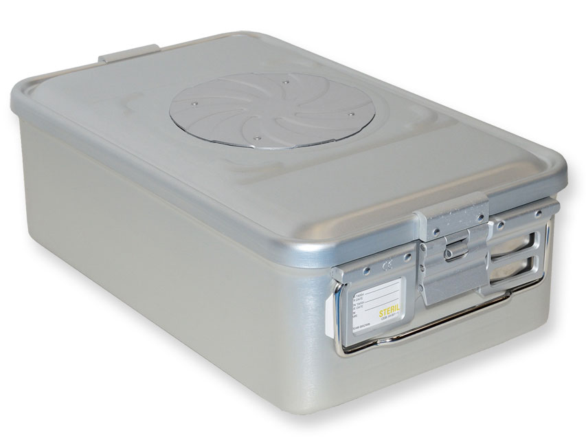 CONTAINER WITH VALVE medium h150 mm grey