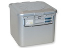 CONTAINER WITH VALVE small h260 mm grey