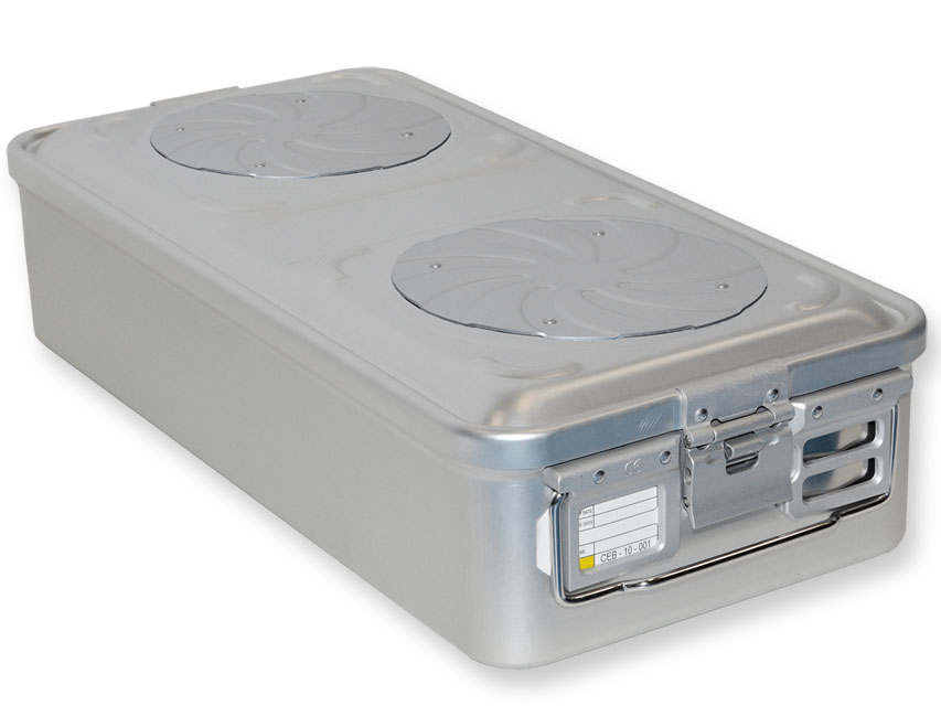 CONTAINER WITH VALVE large h135 mm grey