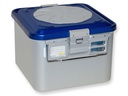 CONTAINER WITH VALVE small h200 mm blue perforated