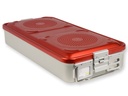 CONTAINER WITH FILTER large h100 mm red