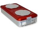CONTAINER WITH VALVE large h100 mm red