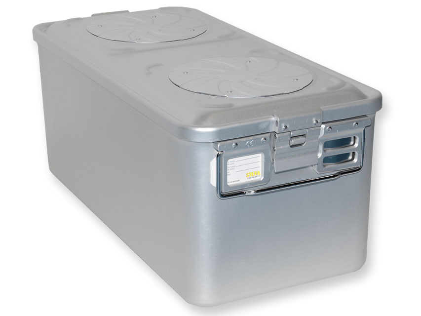 CONTAINER WITH VALVE large h260 mm grey