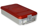 CONTAINER WITH FILTER medium h100 mm red