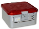 CONTAINER WITH FILTER small h150 mm red