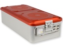 CONTAINER WITH FILTER large h150 mm red