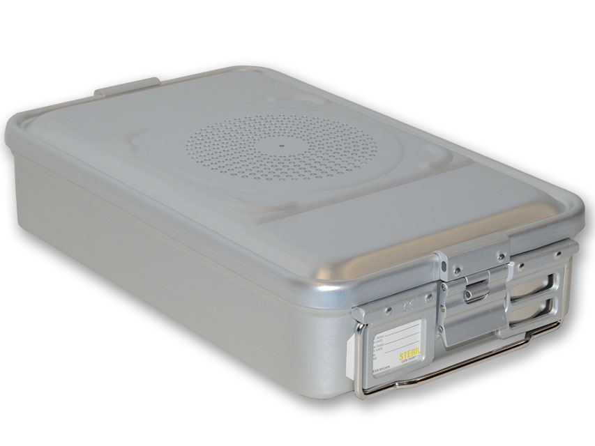 CONTAINER WITH FILTER medium h100 mm grey