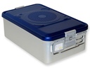 CONTAINER WITH FILTER medium h150 mm blue perforated