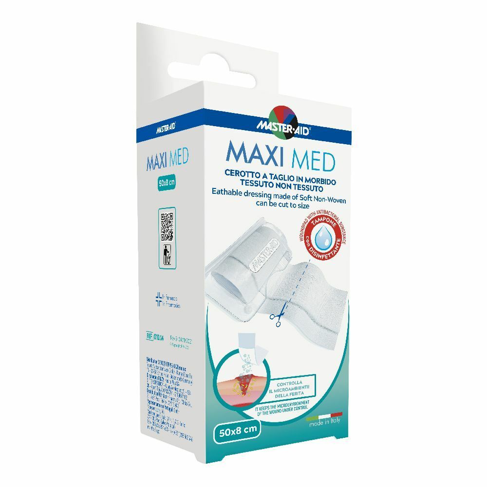 White tnt plaster Master-Aid Quadra Med 6 fingers 56x38 mm