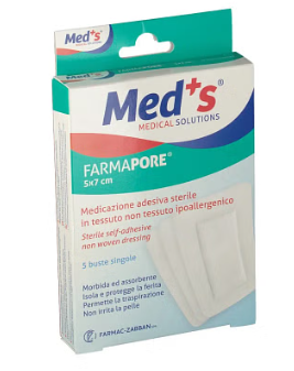 Sterile medicated plaster 5 x 7 cm Farmapore