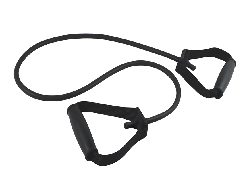 LATEX TUBE WITH HANDLES 125 cm x 3.5 mm - X-resistant - black