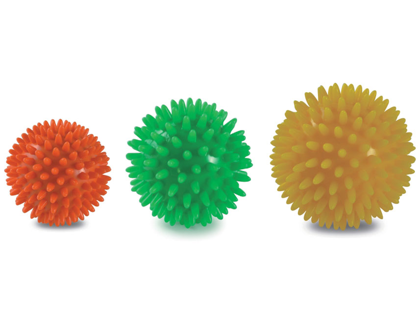 SET OF 3 MASSAGE BALLS diam. 6/7/8 cm