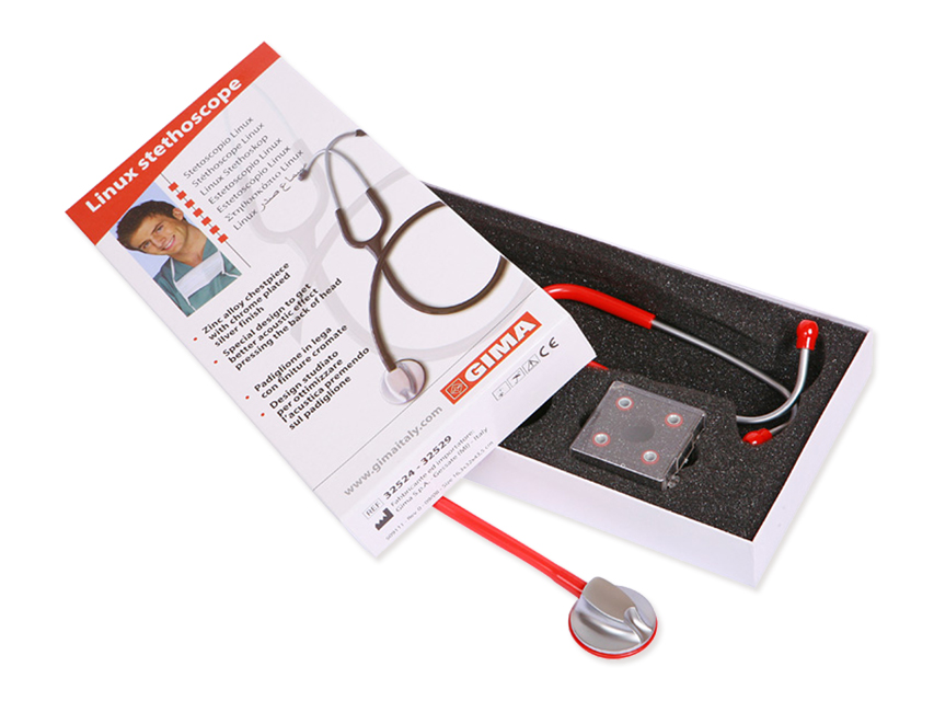 LINUX STETOSCOPE - red lyre