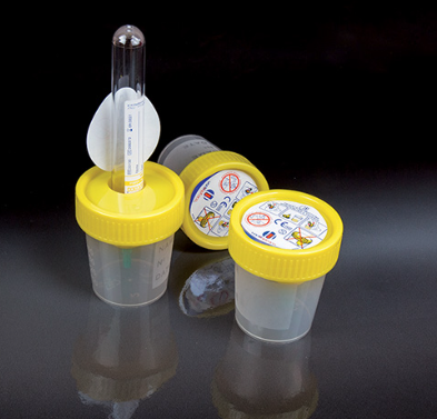 Sterile urine specimen container 60ml with vacuum pick-up tube
