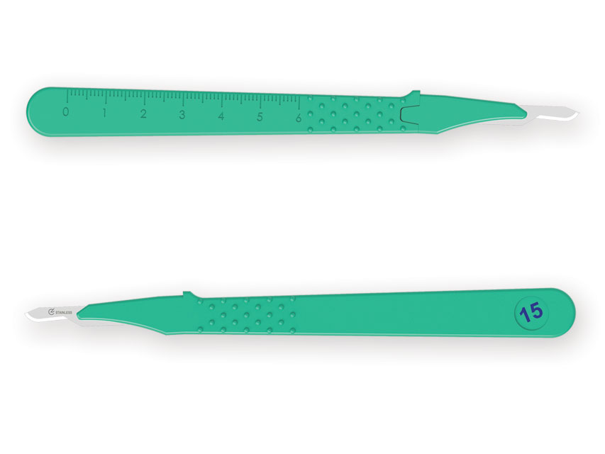 GIMA DISPOSABLE SCALPEL NO. 15 STERILE