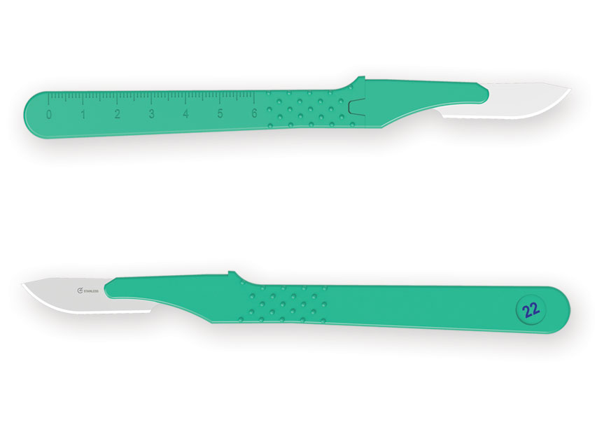 GIMA DISPOSABLE SCALPEL NO. 22 STERILE