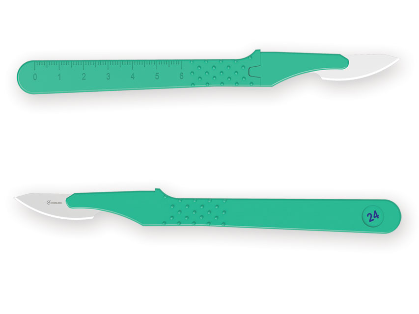 GIMA DISPOSABLE SCALPEL NO. 24 STERILE