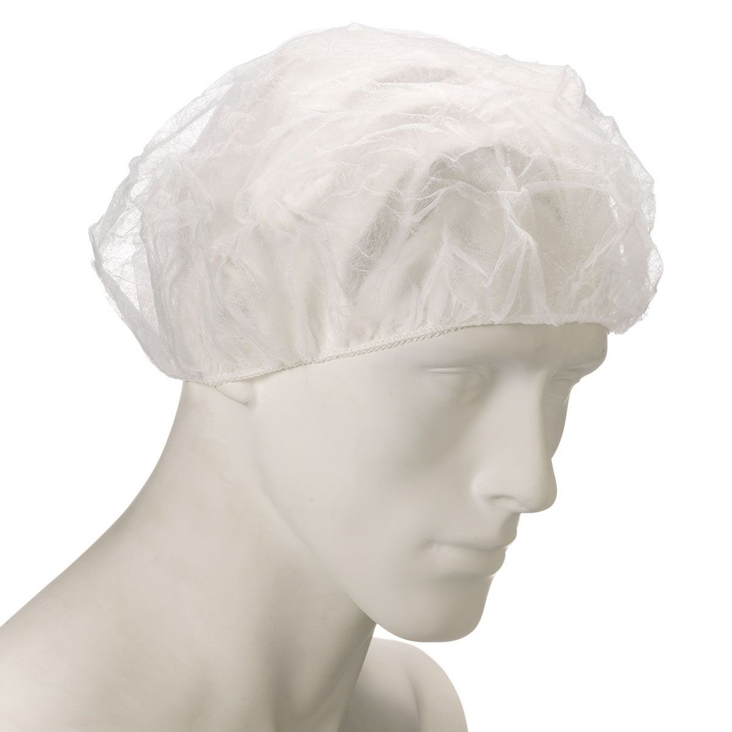 Round polypropylene ventilated cap white