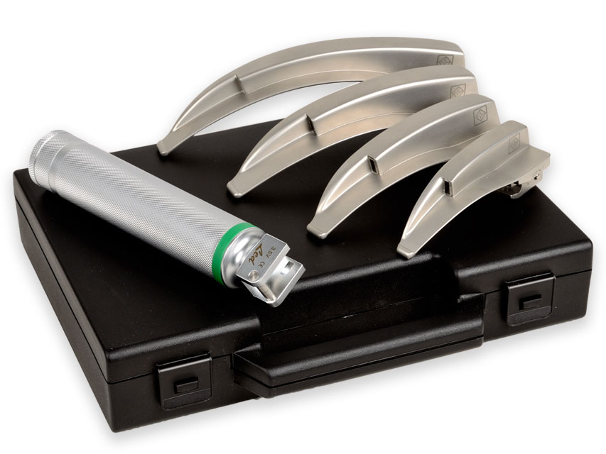 LARINGO SET "MAXLITE" F.O. LED 4 BLADES MC-INT 1-2-3-4 - 3.5V