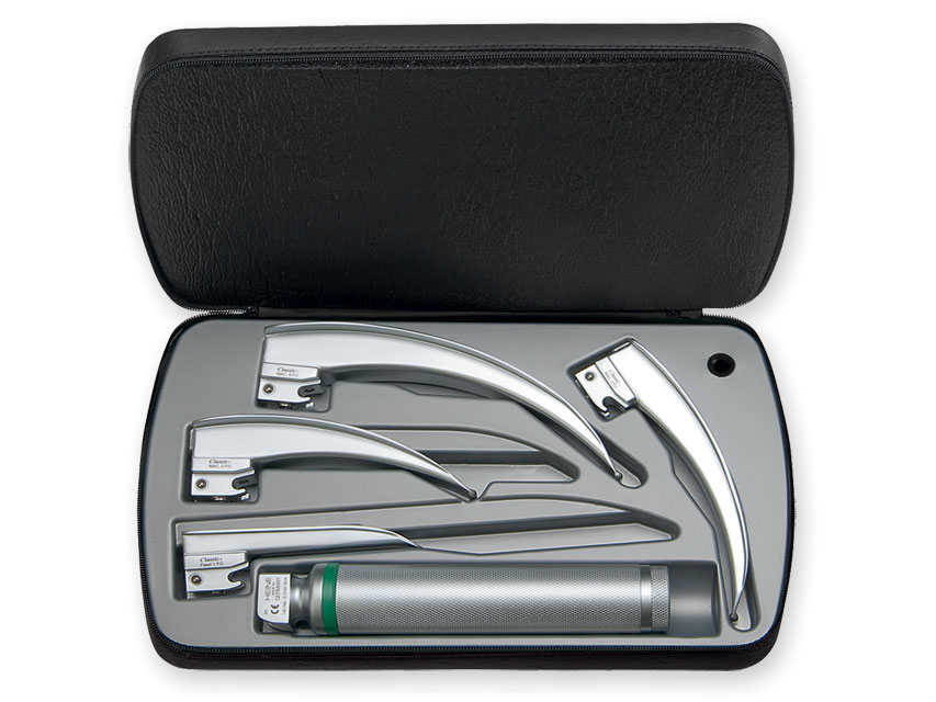 HEINE CLASSIC + LED LARINGO SET - 4 blades