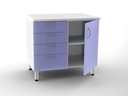 DOUBLE BASE UNIT 4 drawers + 1 door with 2 shelves - colour on request