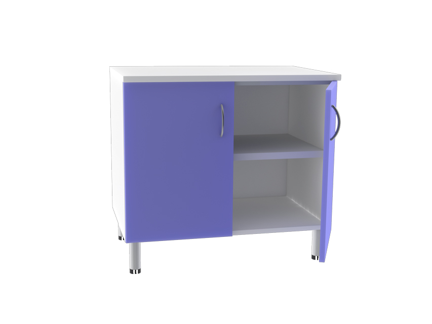 DOUBLE BASE UNIT 2 doors with 2 shelves - colour on request