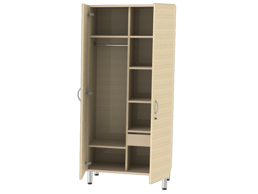 BEDROOM CABINET - striped beige - disassembled
