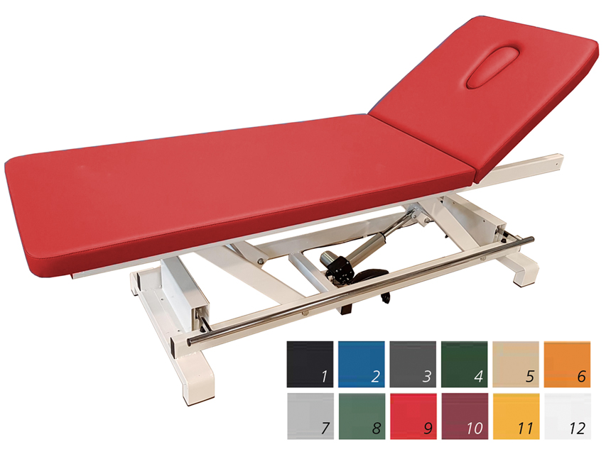ELECTRIC HEIGHT ADJUSTABLE VISITING BED with perimeter bar - choice of colour