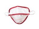 REUSABLE MASK MYCROCLEAN JUNIOR/ADULT SMALL BFE 99.8% - white/red