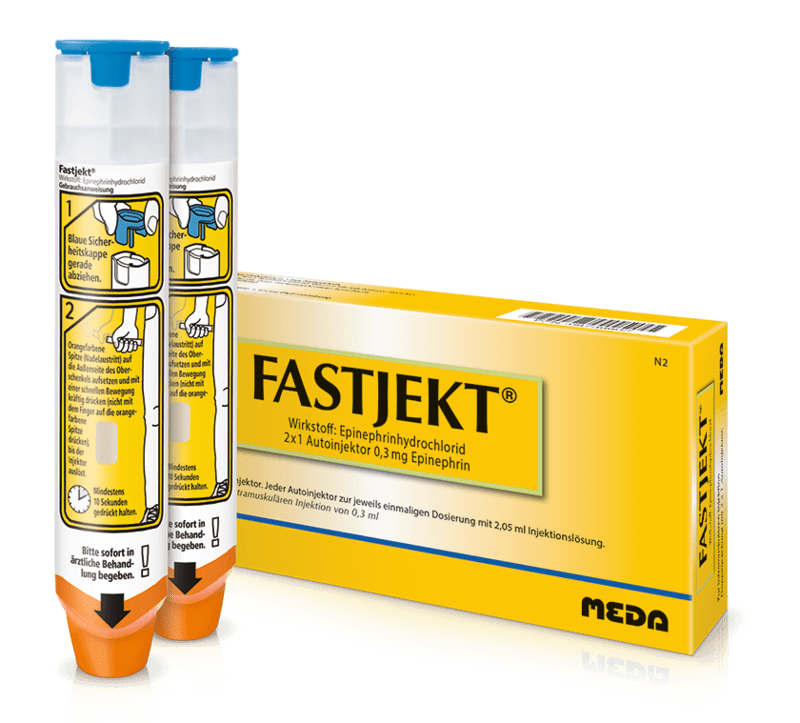 Fastjekt adrenaline 300 mcg 2.05 ml

