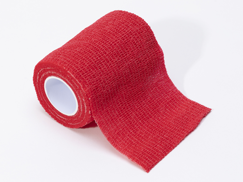 TNT COESIVE ELASTIC BANDAGE 4.5 m x 7.5 cm - red