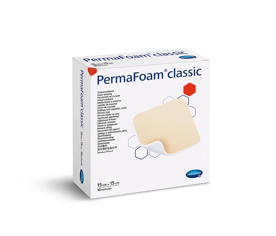 Permafoam Sterile Polyurethane Foam Dressing 10x10 cm

