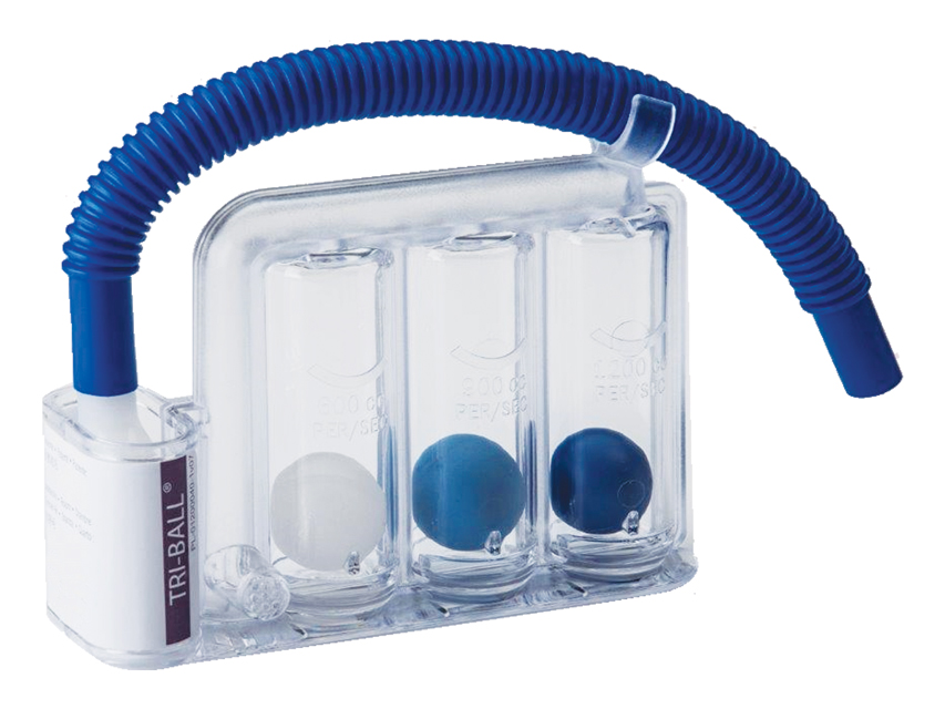 TRI-BALL RESPIRATORY GYMNASTICS