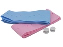 SINGLE PATIENT FETAL MONITOR BELTS 6x120 cm - pink/blue