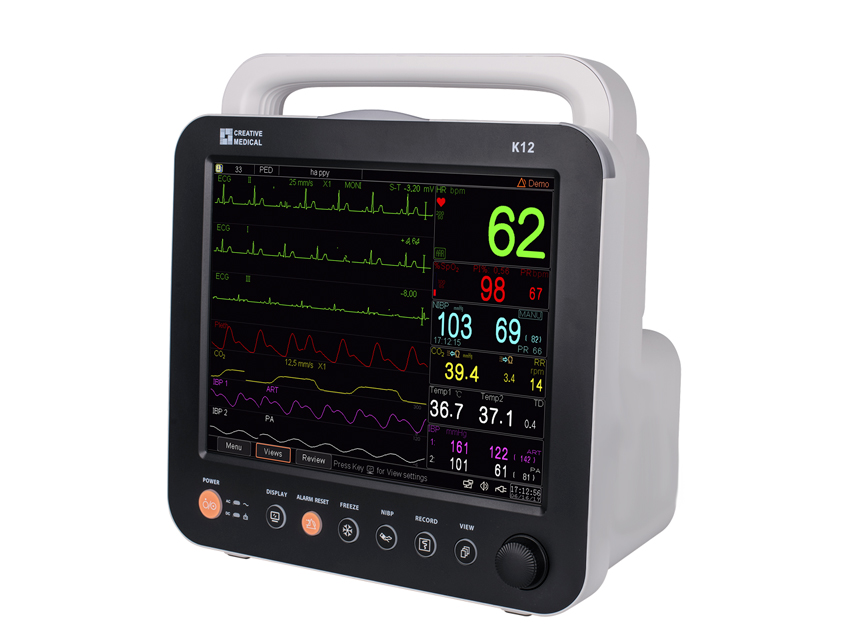 GIMA K12 TOUCHSCREEN MULTIPARAMETRIC MONITOR - 5-lead ECG