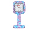 NURSING CLOCK - square - purple/blue fantasy