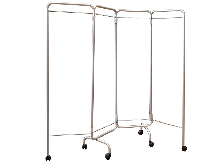 4-WING PARAVENT WITH WHEELS - without curtains
