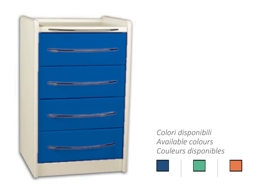 GE416 FURNITURE CABINET 4 drawers 49 cm - choice of colour