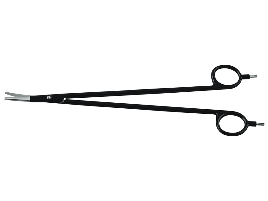 SINGLE-USE BIPOLAR SCISSORS 18 cm - curved
