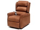 GINEVRA LIFTING ARMCHAIR 2 motors - fire retardant - brown